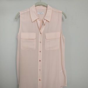 EQUIPMENT Size 4 Small Blush Pink Silk Blouse
